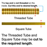 Sigma Thermostatic Extension Set Medium Length (2-3/8" Threaded Tube and 3" Square Tube) 18.12.069