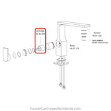 Sigma 18.30.229, Cartridge for Sigma 2300 Series Single-Hole Lavatory Set 18.30.229