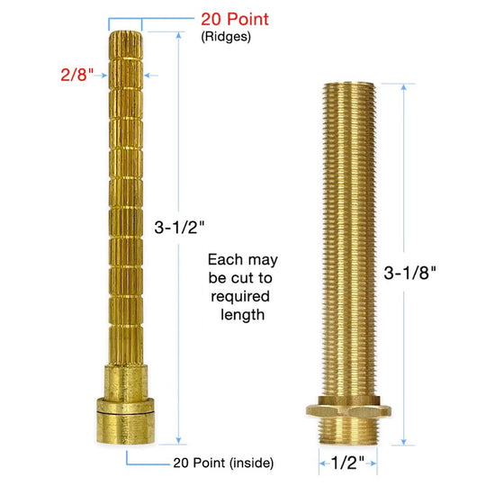 Sigma Stem Extension and All-Thread Tube Kit 20 Point 18.30.248