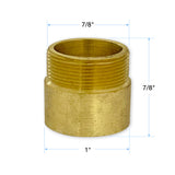 Brass Adapter Bushing for Butler Mill and Brassworks 1/2" Shower Valve