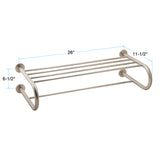 Towel Rack in Satin Nickel
