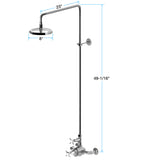 Waterworks Easton Classic Exposed Thermostatic Shower System with 8" Rainhead Showerhead