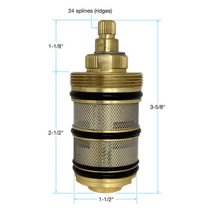 3/4" Thermostatic Cartridge 24 Point
