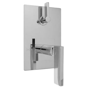 Trim Only for E-Mini Thermostatic Set with Integrated Control - Rectangle 1.0S9551T in Polished Chrome