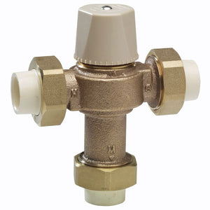WATTS LFMMVM1-CPVC 1, Watts 1" Lead Free Thermostatic Mixing Valve LFMMVM1-CPVC 1