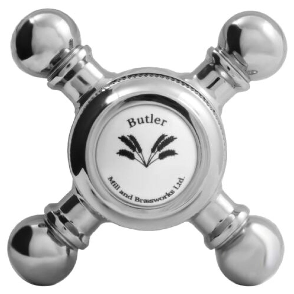 Cross Handle 16 Point for Butler Mill and Brassworks Exposed Thermostatic Shower System