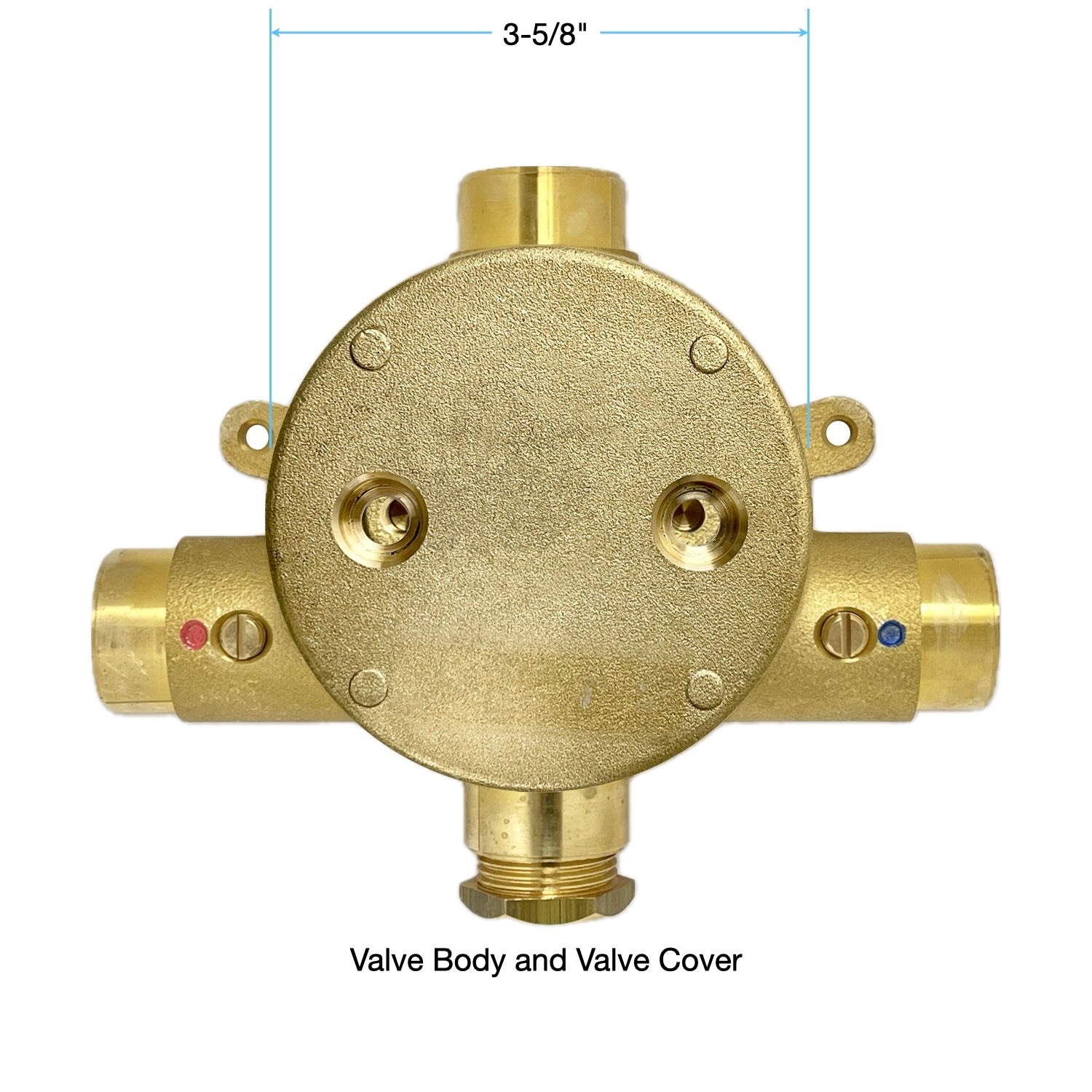 Eurotherm 3/4" Thermostatic Valve Body and Cover with Integral Stops