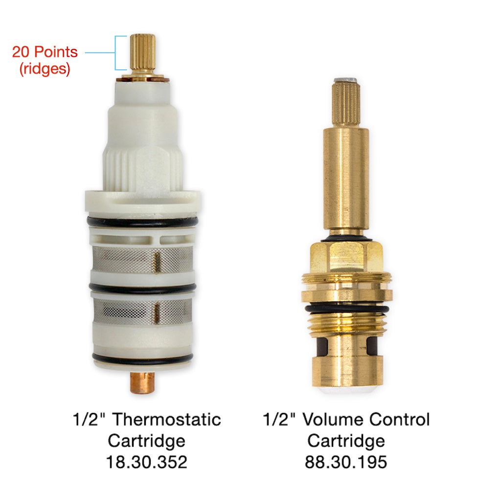 Butler Mill and Brassworks 1/2" Exposed Thermostatic Shower System Maintenance Service Pack 2 (20 Point)