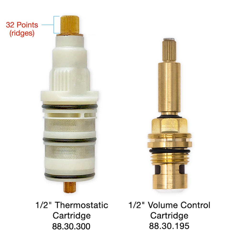 Butler Mill and Brassworks 1/2" Exposed Thermostatic Shower System Maintenance Service Pack 2 (32 Point)