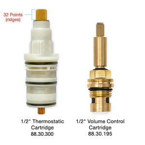 Butler Mill and Brassworks 1/2" Exposed Thermostatic Shower System Maintenance Service Pack 2 (32 Point)