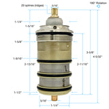 3/4" Thermostatic Cartridge 24 Point, Newport Brass 1-102 Thermostatic Cartridge. Newport Brass 1-540 3/4" Thermostatic Rough-In Valve