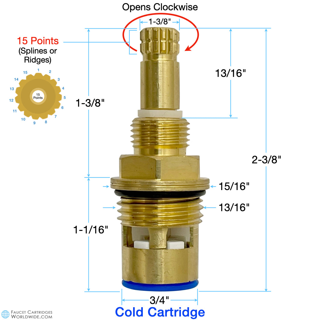Sepco Watermark Cold Cartridge 15 Point 502 Cold