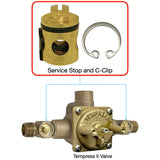 Service Stop and C-Clip for Tempress II Valve
