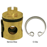 Service Stop and C-Clip for Tempress II Valve