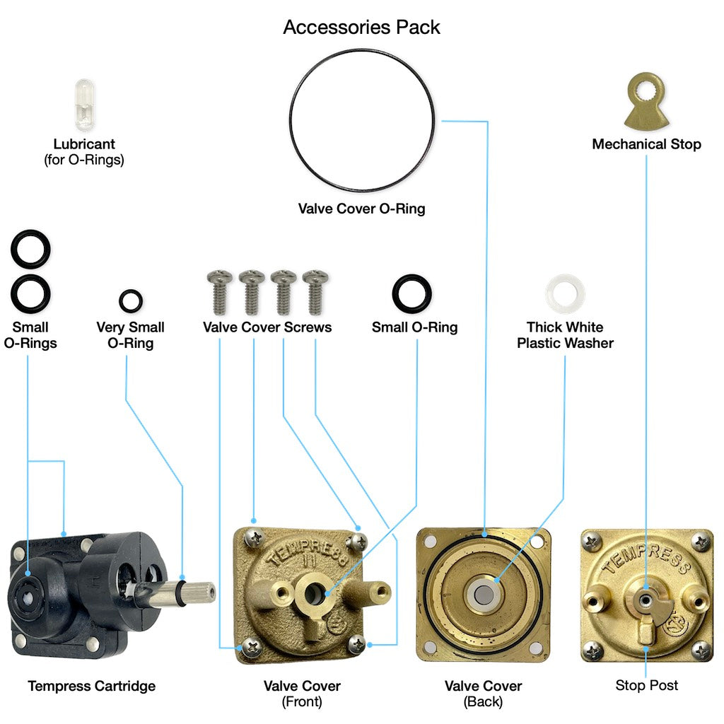 Tempress Valve Accessories Pack – Sigma Faucet Parts