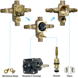 Tempress II Valve Maintenance Service Pack with Diverter with Metal Stem