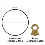 Tempress Valve Cover Rubber O-Ring and Mechanical Stop, Tempress Valve Cover Rubber O-Ring, Tempress Valve Mechanical Stop