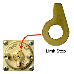 Tempress Valve Hot Water Limit Mechanical Stop