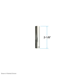 Short Diverter Trim Cylindrical Sleeve for Tempress Valve in Polished Chrome