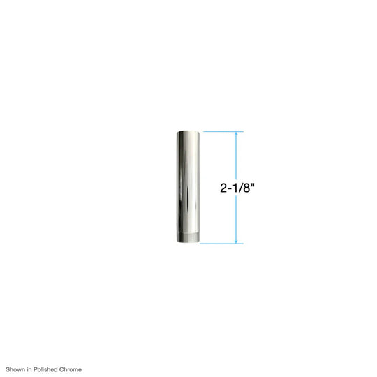 Short Diverter Trim Cylindrical Sleeve for Tempress Valve in Polished Chrome