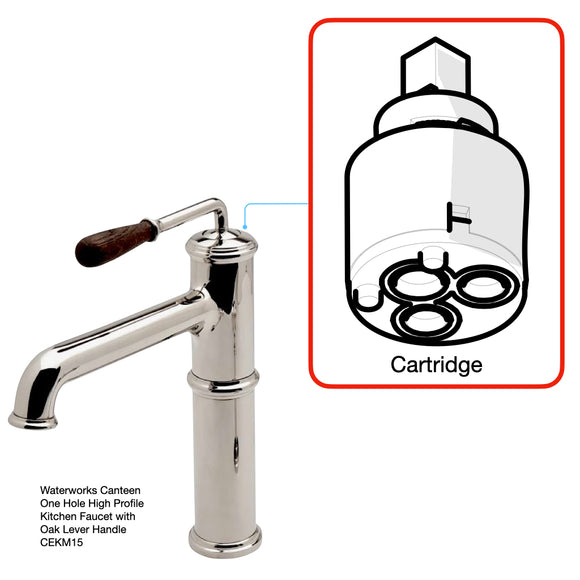Waterworks Cartridge 103865, Cartridge 103865 for Waterworks Henry One Hole Gooseneck Kitchen Faucet and Spray CEKM15