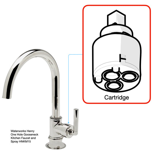 Waterworks Cartridge 103865, Cartridge 103865 for Waterworks Henry One Hole Gooseneck Kitchen Faucet and Spray HNKM15