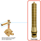 Waterworks 3/4" Counterclockwise On Cartridge with Long Stem 20 Point GUU006