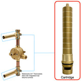 Waterworks 3/4" Counterclockwise On Cartridge with Long Stem 20 Point GUU006