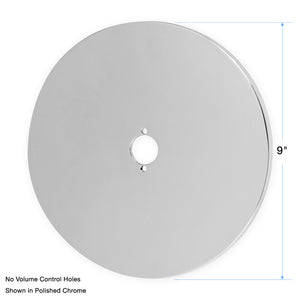 9" Round Contemporary Trim Plate with No Volume Control Holes for Sigma 3/4" Thermostatic Shower Valve