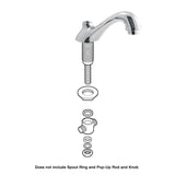 Sigma 400 Series Lavatory Faucet Spout Assembly (Spout, Nipple, Nipple Holding Nut, and 4-Way Tee Assembly)