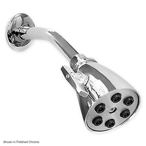 Sigma 6-Plunger Deluxe Shower Head with 8" Arm and Standard Flange