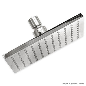 Sigma 7"x6" Rectangular Easy Clean Shower Head with Swivel Connector