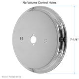 Sigma 7-1/4" Round Cover Plate for Pressure Balance Shower (No Volume Control Holes)