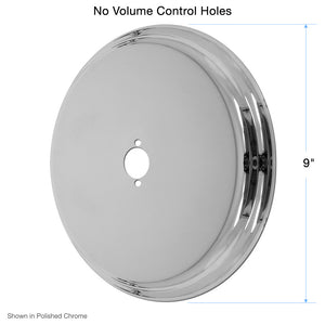 Sigma Sigmatherm 9" Deluxe Round Shower Valve Cover Plate (No Volume Control Holes)