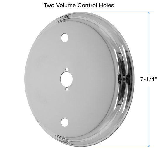 Sigma Sigmatherm Round Trim Plate with Two Volume Control Holes
