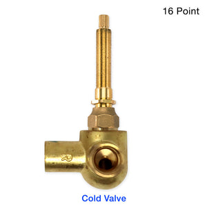 Sigma 1/2" In-Wall Cold Corner Valve 16 Point 18.30.021