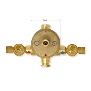 Eurotherm 3/4" Thermostatic Valve with Shut-Offs 18.30.171