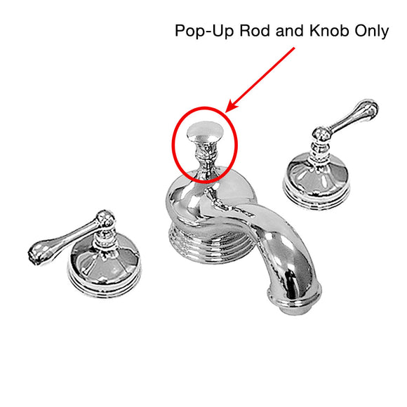 Pop-up Rod and Knob for Sigma 600 Series Lavatory Faucet with Worchester Handle