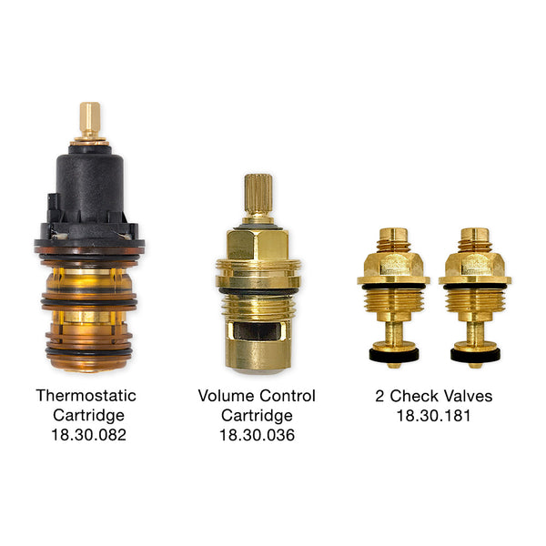 Brass Thermostatic Shower Cartridge Valve - Replacement Mixer Valve Core For Temperature Control